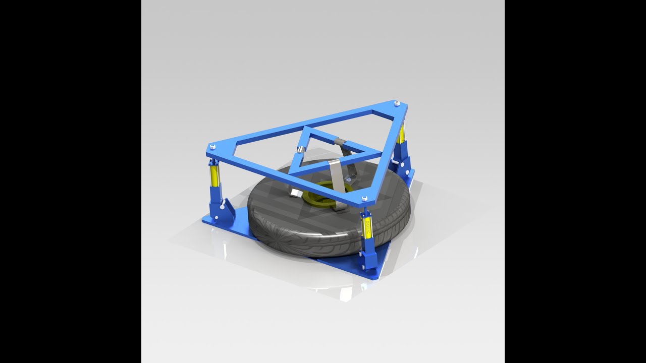 Dumper wheel take-off system 3D Model