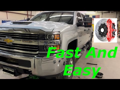 2011-2019 Chevy Silverado 2500HD Duramax Front Brake (Pads and Rotors) Install $Super Fast and Easy$