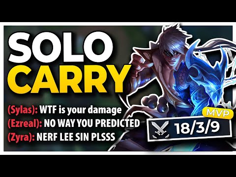 FULL DAMAGE LEE SIN DOMINATES *NEW* EMERALD RANK