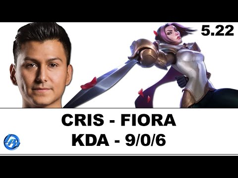 CST Cris(Fiora) vs Dyrus(Hecarim) - NA SoloQ