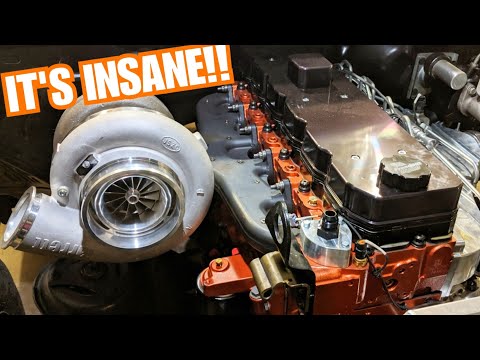 Installing Our HUGE TURBO On The Cummins Drag Truck Build... This Thing Is Beautiful!!