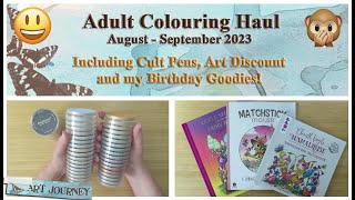 Adult Colouring Haul inc. Cult Pens, Temu, Amazon & Birthday Gifts! | New Coloring Books & Supplies