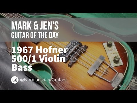 Vintage 1967 Höfner 500/1 Beatle Violin Bass - Raised Logo / Blade Pickups image 26