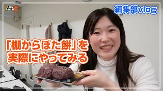 （編集部vlog）「棚からぼた餅」を実際にやってみる