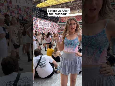 Before vs after the eras tour 🥲 #taylorswift #theerastour