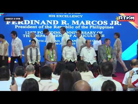 Marcos attends 125th founding anniversary of the Department of Agriculture