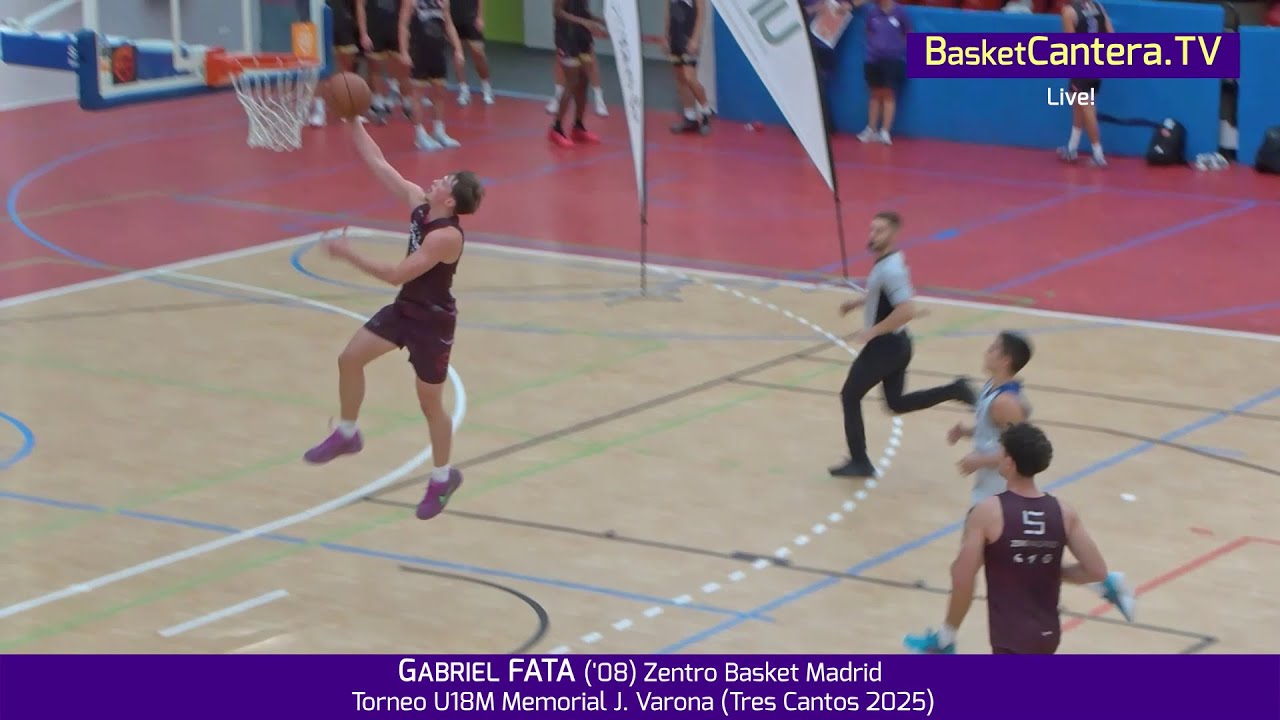 GABRIEL FATA ('08) Zentro Basket Madrid.-  Torneo U18M Memorial J. Varona (Tres Cantos 2025)