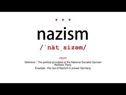How to pronounce nazism - Vocab Today
