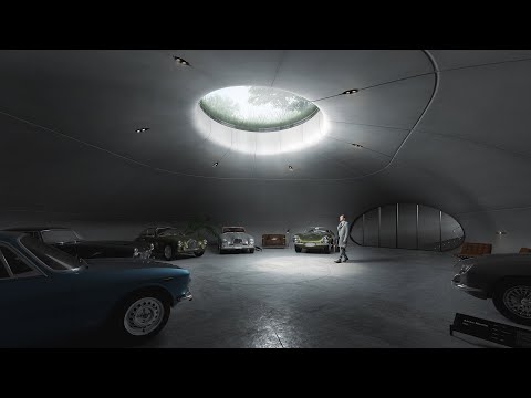 Questo incredibile garage sotterraneo sembra uscito da un film