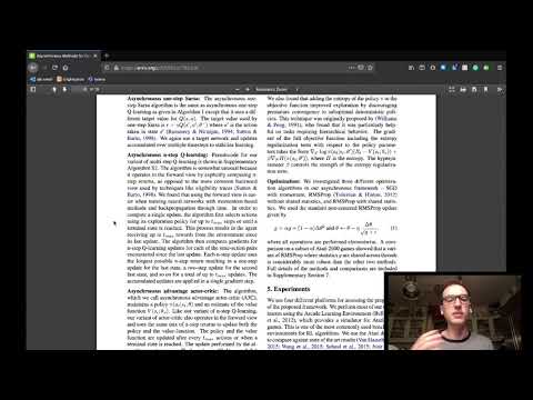 Asynchronous Methods for Deep Reinforcement Learning - Part #2. [Machine Learning]
