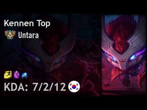 Kennen Top vs Katarina - Untara - KR Challenger Patch 6.22