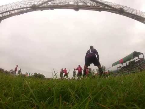 Riograndense x Brasil-PE Semi-final Divisão de Acesso 2013 (12/05/13). Luis Muller antecipa a Rangel