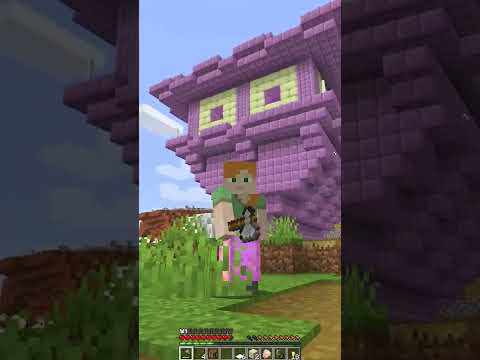 Minecraft But Mobs Spawn OP Structures #shorts