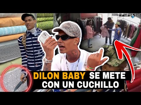 DILON BABY SE METE CON UN CUCHILLO A UNA TIENDA