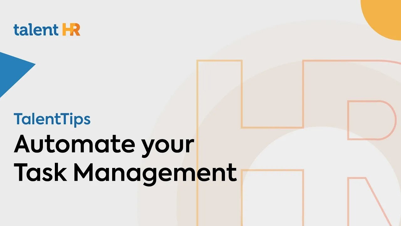 Automate your Task Management - TalentHR