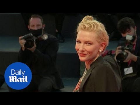 Cate Blanchett wows in colourful lace at Venice Film Festival