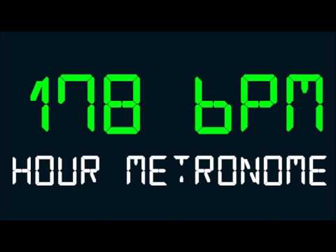 178 BPM (Beats Per Minute) Hour Metronome