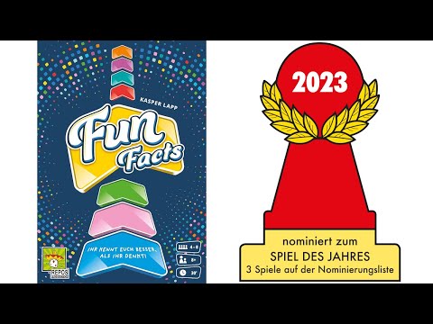 Nominiert zum Spiel des Jahres 2023: „Fun Facts“