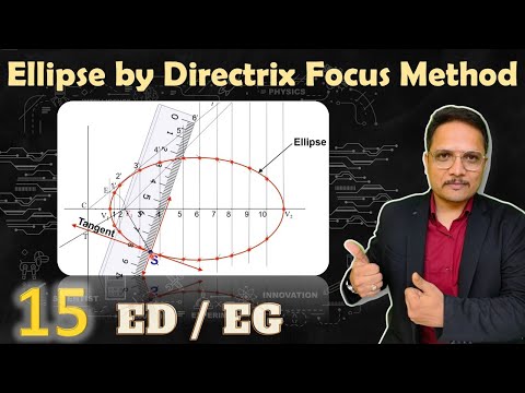 Ellipse by Directrix focus Method Engineering curves Directrix Focus Engineering Graphics Ellipse