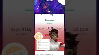 First EVER Eternatus catch in Pokémon GO! 😱 #PokemonGO #Eternatus