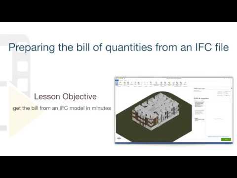 PriMus-IFC Tutorial - Preparing the bill of quantities from an IFC file - ACCA software
