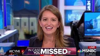 Katy Tur looks hot while telling unfunny joke