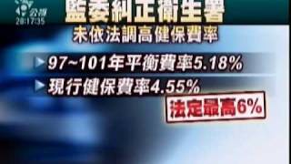 2009-08-05公視晚間新聞(健保虧損多 監院糾正衛署.健保局)