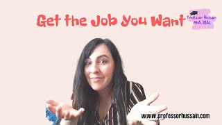 Get That Job You Want