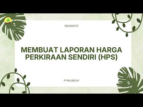 Membuat Laporan Harga Perkiraan Sendiri (HPS)