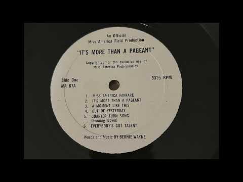 "It's More Than a Pageant" Album by Bernie Wayne - Miss America Pageant - 1960s Vinyl Record