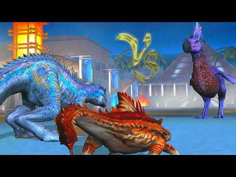ARMORMATA VS DEATH DODO VS INDORAPTOR GEN 2 | JURASSIC WORLD THE GAME