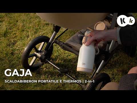 ldabiberon e thermos portatile Kinderkraft GAJA 2 in 1 500 ml Green