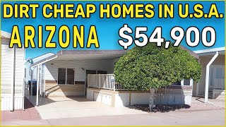 DIRT CHEAP 5 Homes Under $54.900 in Arizona | Affordable Retirement Homes