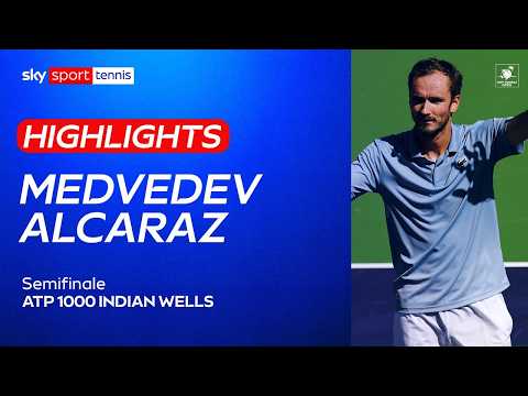 Medvedev-Alcaraz: gli highlights | ATP 1000 Indian Wells