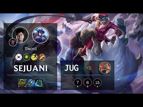 Sejuani Jungle vs Qiyana - KR Grandmaster Patch 10.6