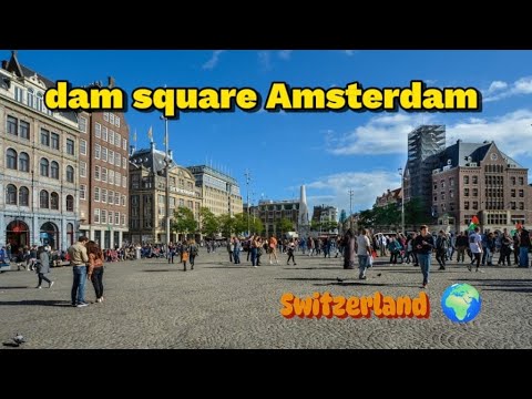 Dam square amsterdam || Switzerland #damsquare ||