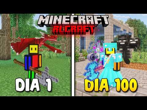 Sobreviví 100 días en RLCraft | El Minecraft MÁS DIFÍCIL