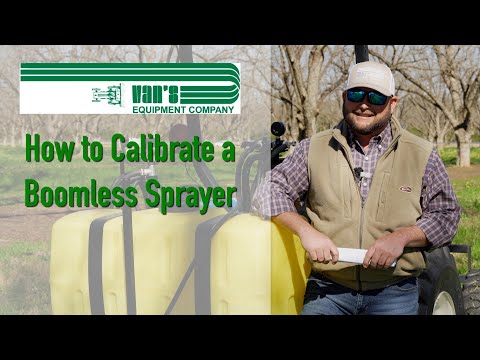How to Calibrate a Boomless Sprayer