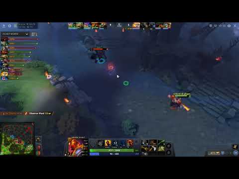 Jerax stealing rune with sleight of fist - Dota 2