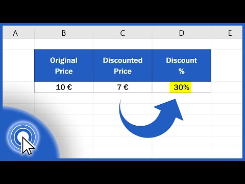 Part of a video titled How to Calculate Discount Percentages in Excel (Quick and ...