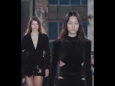 Mathilde Henning walking the runway for Alexandre Vauthier Haute Couture SS22