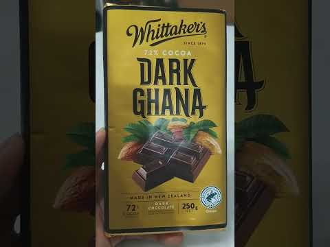 🍫Whittaker's- DARK GHANA 72% Cocoa #chocolate #asmr #shorts #satisfying #newzealand