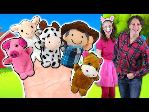 Old MacDonald Finger Family Song | Animals on the Farm sing Finger Family!