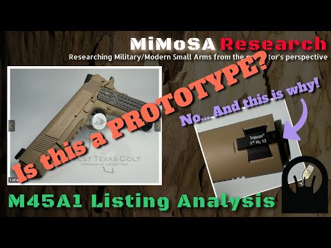 M45A1 Listing Analysis - Could this be a Prototype