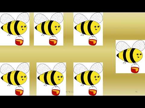 SUBITIZACIÓN 5 6 7 8 abejas