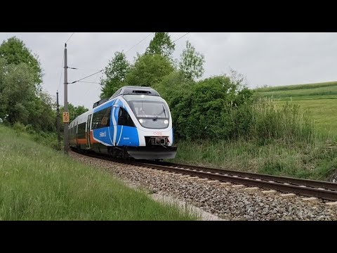 Ein ÖBB Bombardier Talent mit Makro auf der Summerauerbahn