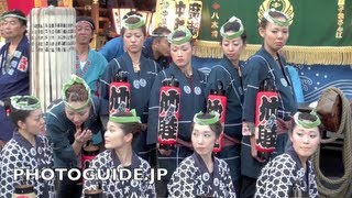 preview picture of video 'Kumagaya Uchiwa Matsuri 2013年 熊谷うちわ祭 22日曳合せ叩合い'