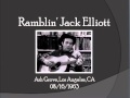 【TLRMC003】 Ramblin' Jack Elliott  08/16/1963