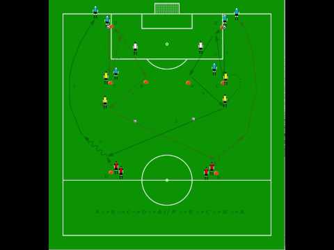 Software en voetbaltrainingen "PASSEN 1"