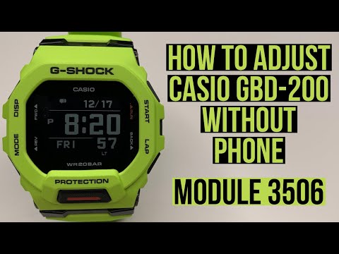 Casio G-Shock GBD-200 - 3506 MODULE - SET THE TIME Without A Smartphone - Guide to Function - Review